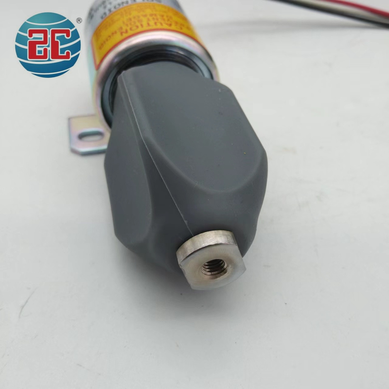 SA-4876-12 1751ES-12E6ULB5S8 Van điện từ dừng cho động cơ máy xúc 12V 3 dây