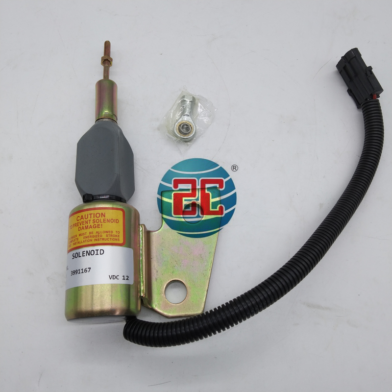 3991167 Van điện từ dừng phù hợp với máy xúc Cummins 4BT 4BT3.3 4BT 3.9 4B3.9-C bộ phận động cơ
