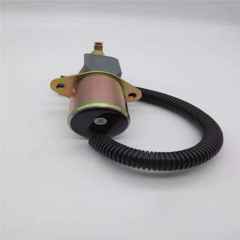612600180175 Van điện từ dừng Phù hợp cho động cơ máy xúc lật DOOSAN DX50 Phần cắm màu đen