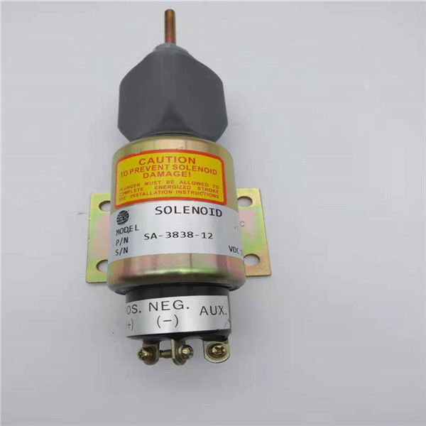 SA-3838-12 2848A256 Van điện từ dừng phù hợp cho máy xúc Cummins / Woodword 12V