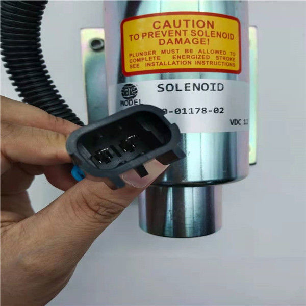 10-01178-02 stop Van điện từ ĐIỀU KHIỂN TỐC ĐỘ 12V cho động cơ máy xúc V2203 Carrier