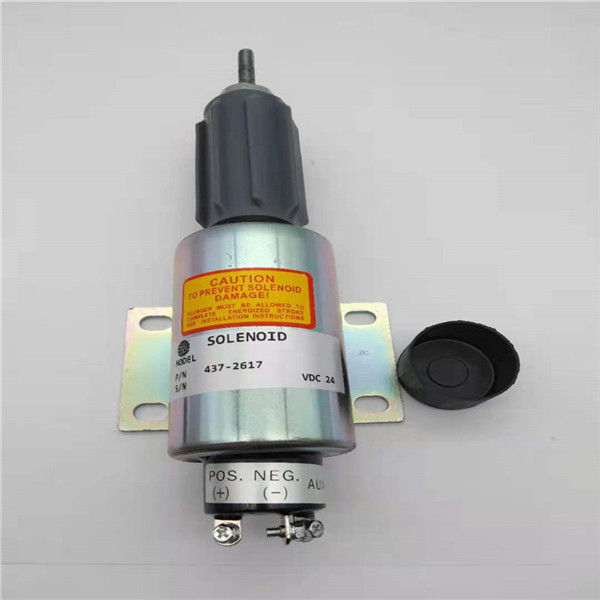 437-2617 2370-24E6U1B5S1A Van điện từ dừng phù hợp cho động cơ máy xúc Perkins 24V